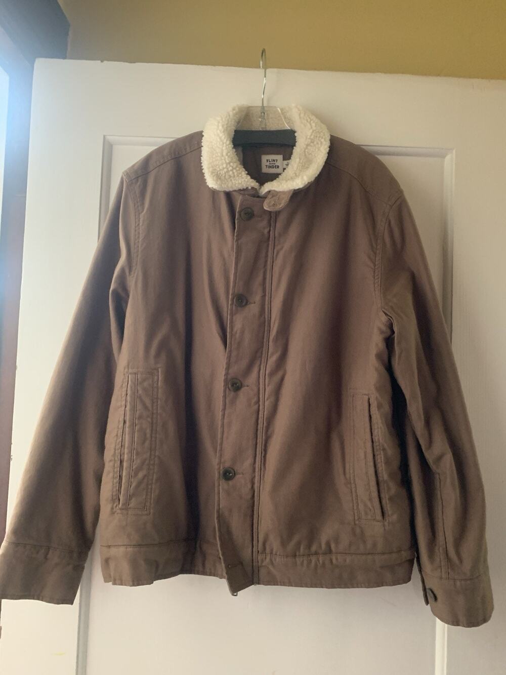Flint And Tinder Sherpa Lined Corduroy Jacket (Size Large) MSRP $298